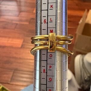 Gold-Tone Triple Band Statement Ring - Women Jewelry